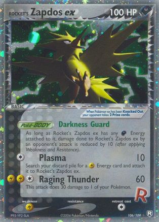 Image of Rocket's Zapdos ex 106  - Holofoil Team Rocket Returns - Ultra Rare
