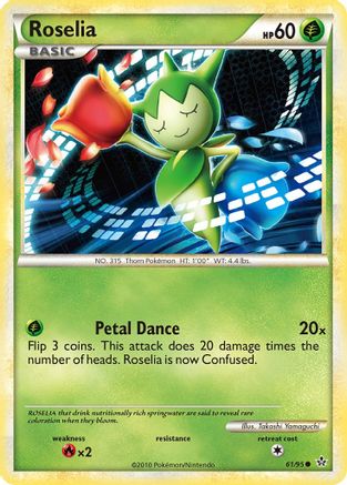 Image of Roselia 061/95  - Reverse Holofoil Unleashed - Common