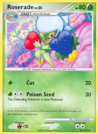 Image of Roserade 081  - Reverse Holofoil Supreme Victors - Uncommon