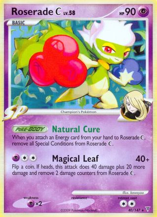Image of Roserade C 040  - Reverse Holofoil Supreme Victors - Rare