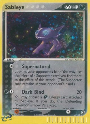 Image of Sableye 010  - Reverse Holofoil Sandstorm - Holo Rare