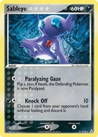 Image of Sableye 031  - Reverse Holofoil Holon Phantoms - Rare