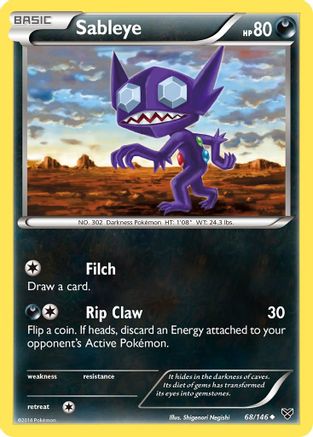 Image of Sableye 068/146  XY Base Set - Uncommon