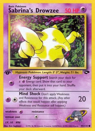 Image of Sabrina's Drowzee 095/132  - Unlimited Gym Challenge - Common