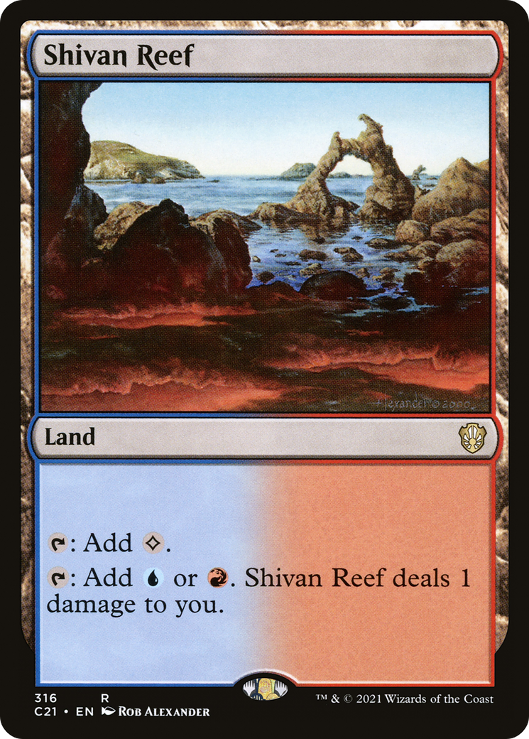 Image of Shivan Reef (C21-316) - Commander 2021