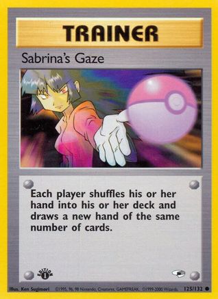 Image of Sabrina's Gaze 125/132  - 1st Edition Gym Heroes - Common