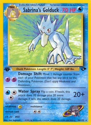 Image of Sabrina's Golduck 030/132  - Unlimited Gym Challenge - Rare