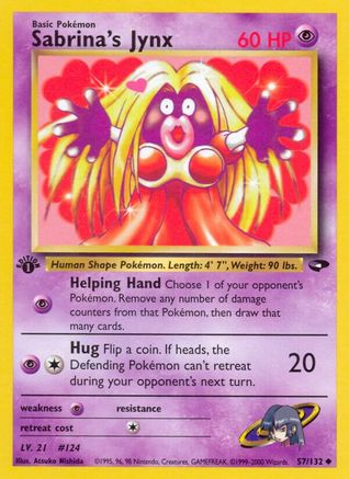 Image of Sabrina's Jynx 057/132  - Unlimited Gym Challenge - Uncommon