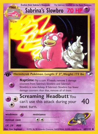 Image of Sabrina's Slowbro 060/132  - Unlimited Gym Heroes - Uncommon