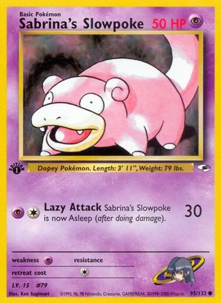 Image of Sabrina's Slowpoke 095/132  - Unlimited Gym Heroes - Common