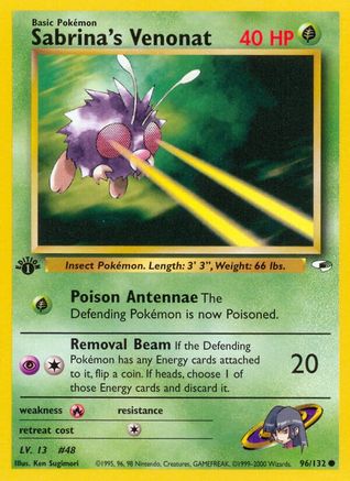 Image of Sabrina's Venonat 096/132  - Unlimited Gym Heroes - Common