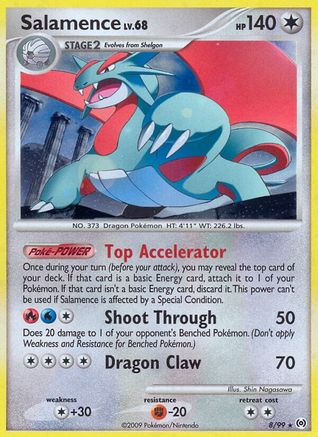Image of Salamence 008  - Reverse Holofoil Arceus - Holo Rare