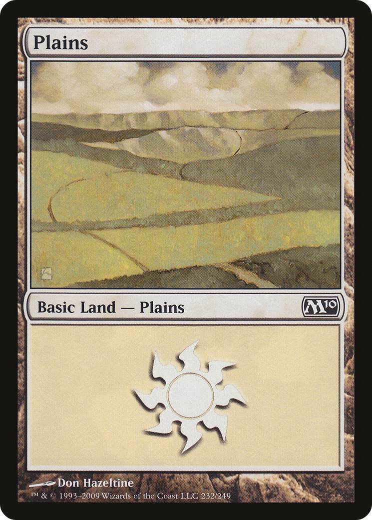 Image of Plains (M10-232) - Magic 2010 Foil