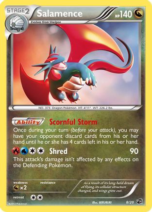 Image of Salamence 008/20  - Holofoil Dragon Vault - Holo Rare