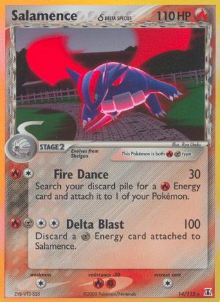 Image of Salamence (Delta Species) 014/113  - Reverse Holofoil Delta Species - Holo Rare