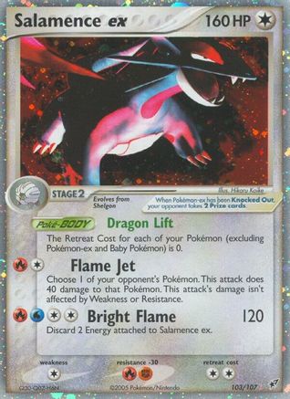 Image of Salamence ex 103  Deoxys - Ultra Rare