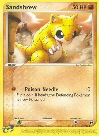Image of Sandshrew 075/100  Sandstorm - Common