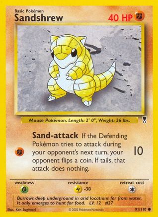 Image of Sandshrew 091/110  Legendary Collection - Common