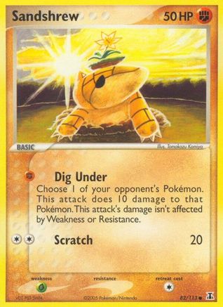 Image of Sandshrew 082/113  - Reverse Holofoil Delta Species - Common