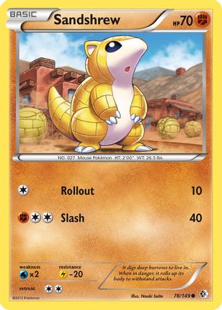 Image of Sandshrew 078  Boundaries Crossed - Common