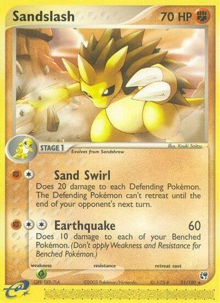 Image of Sandslash 021/100  Sandstorm - Rare