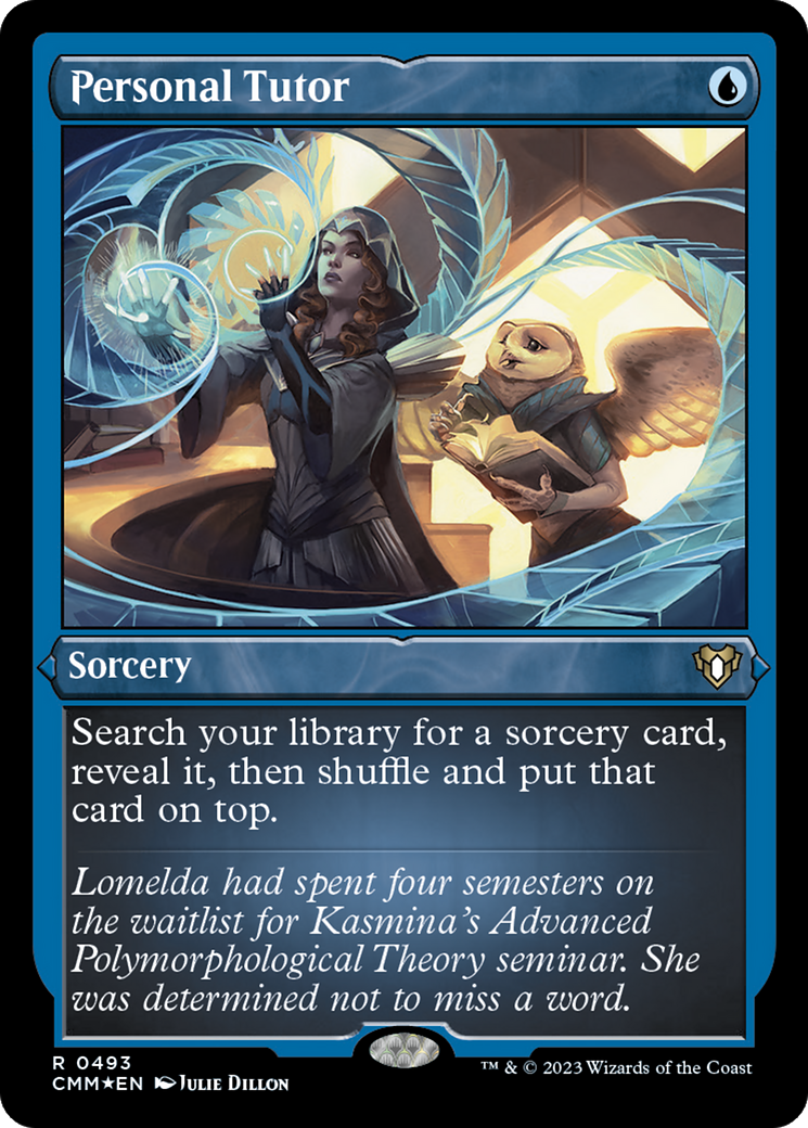 Image of Personal Tutor (CMM-493) - Commander Masters Etched Foil