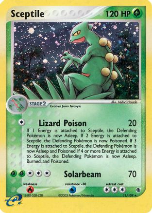 Image of Sceptile 011/109  - Holofoil Ruby and Sapphire - Holo Rare