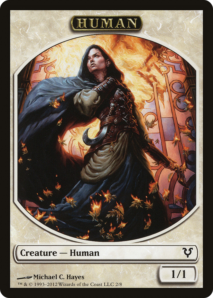 Image of Human Token (2) (AVR-002) - Avacyn Restored Tokens