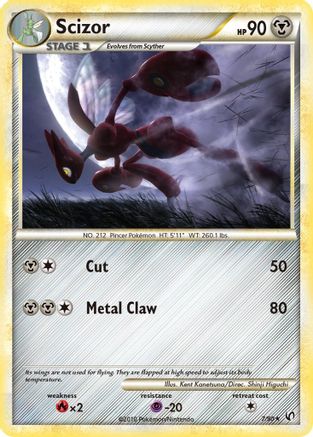 Image of Scizor 007/90  - Reverse Holofoil Undaunted - Holo Rare