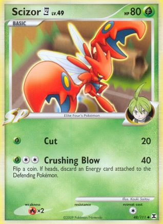 Image of Scizor E4 048  - Reverse Holofoil Rising Rivals - Uncommon