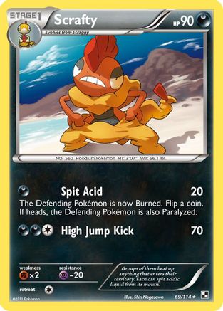 Image of Scrafty 069  Black and White - Rare