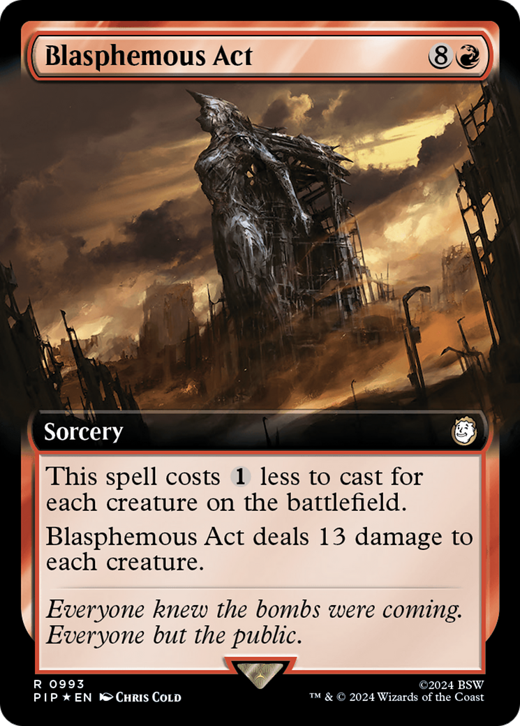 Image of Blasphemous Act (Extended Art) (Surge Foil) (PIP-993) - Fallout: (Extended Art) Foil