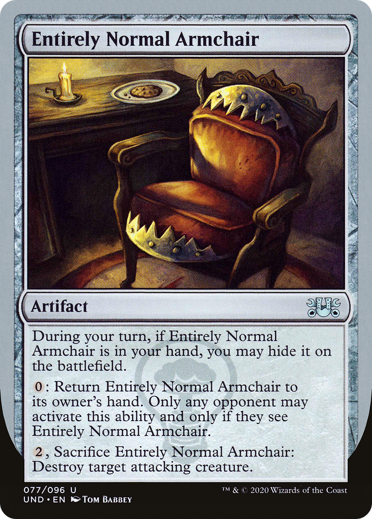 Image of Entirely Normal Armchair (UND-077) - Unsanctioned