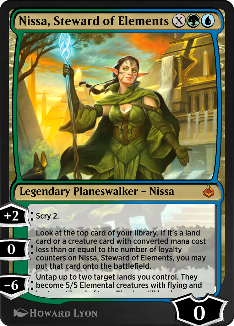 Image of Nissa, Steward of Elements (AKR-248) - Amonkhet Remastered