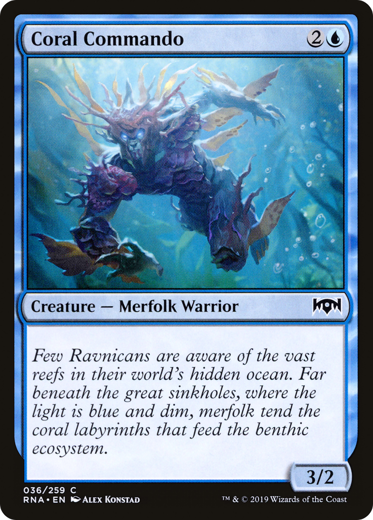 Image of Coral Commando (RNA-036) - Ravnica Allegiance Foil