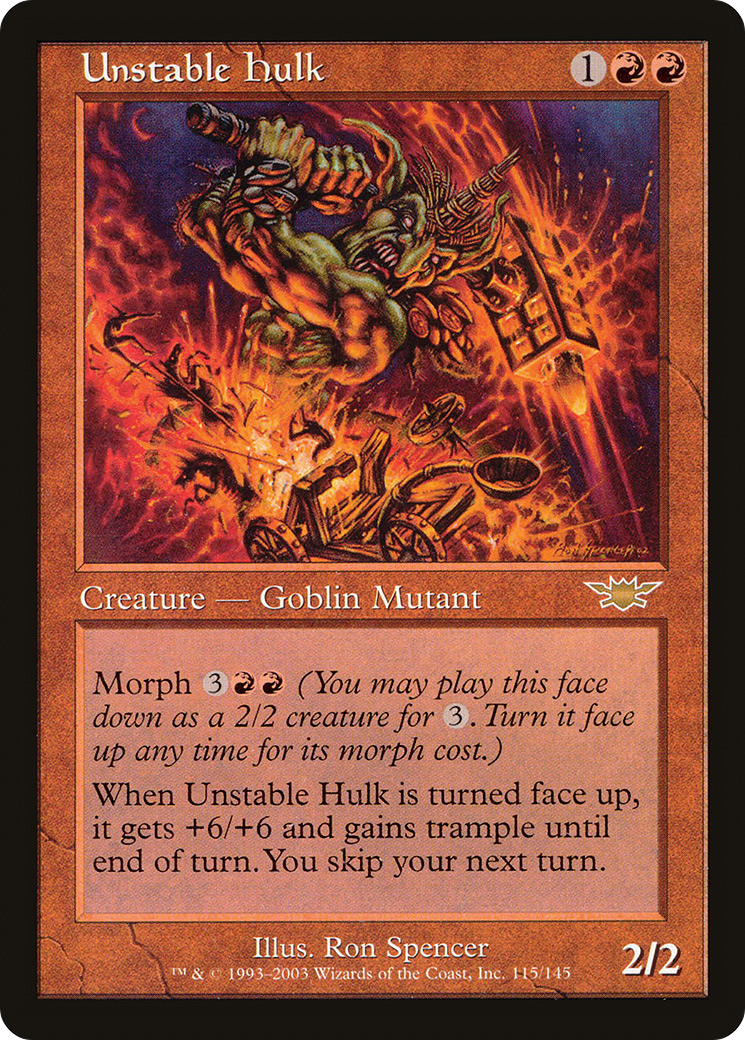 Image of Unstable Hulk (LGN-115) - Legions Foil