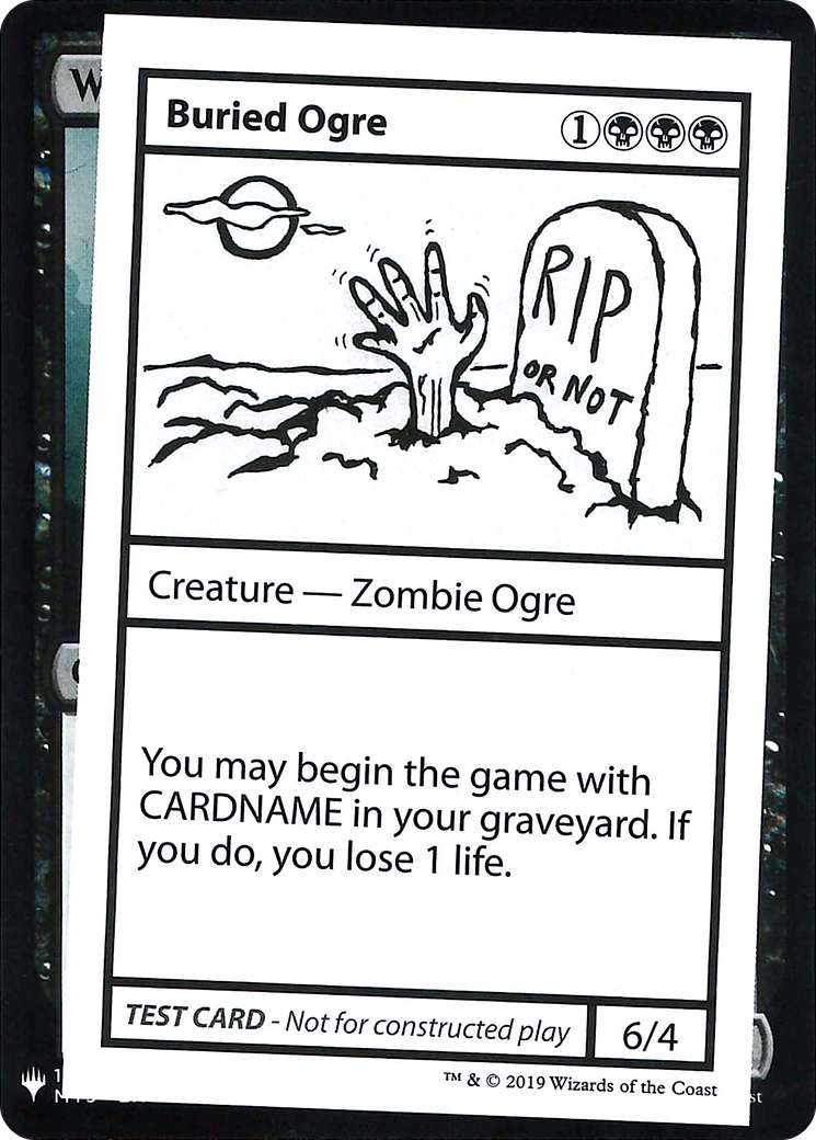 Image of Buried Ogre (CMB1-036) - Mystery Booster Playtest Cards 2019