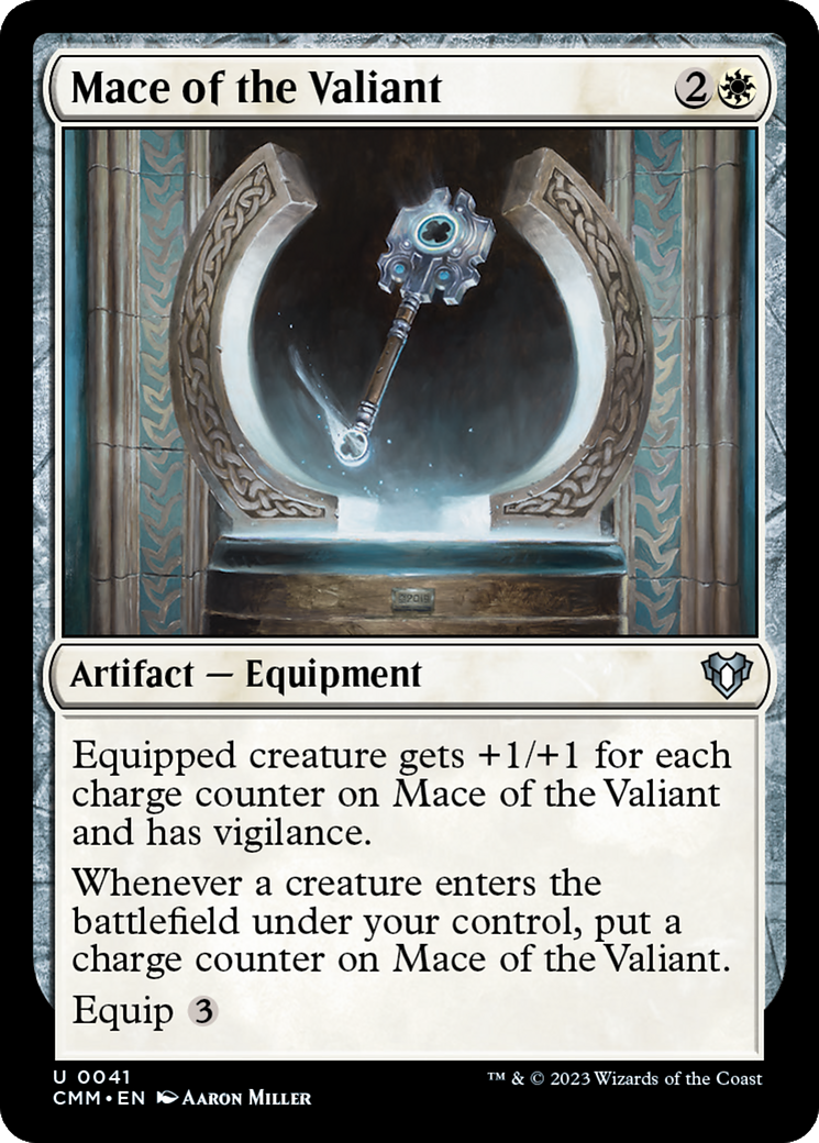 Image of Mace of the Valiant (CMM-041) - Commander Masters Foil
