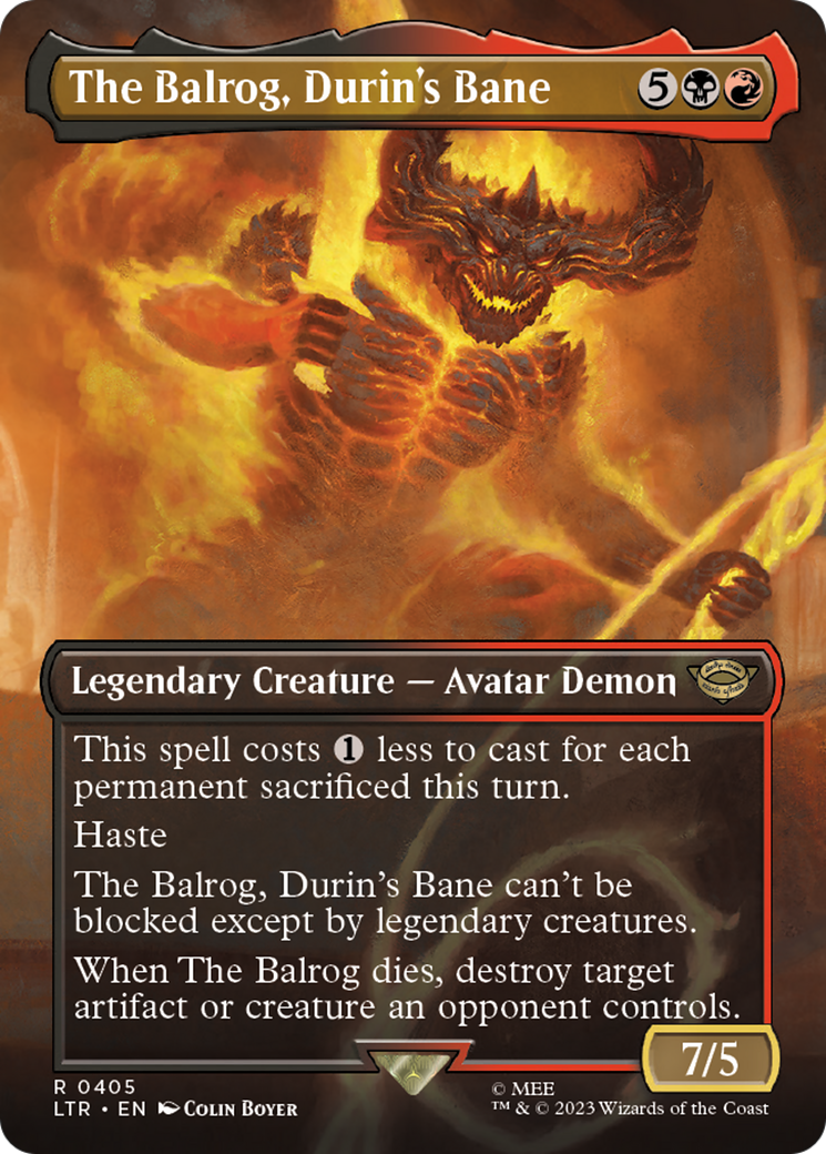Image of The Balrog, Durin's Bane (Borderless) (LTR-405) - The Lord of the Rings: Tales of Middle-earth (Borderless)