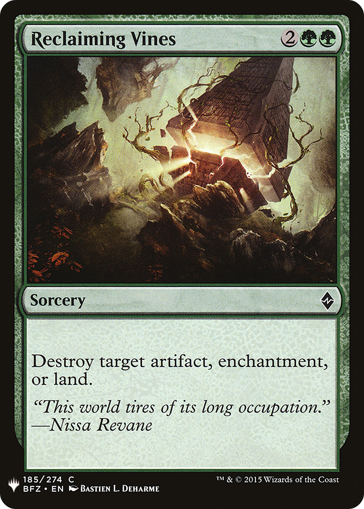 Image of Reclaiming Vines (LIST-BFZ-185) - The List