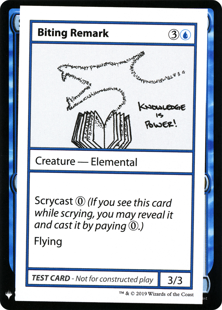 Image of Biting Remark (CMB1-017) - Mystery Booster Playtest Cards 2019