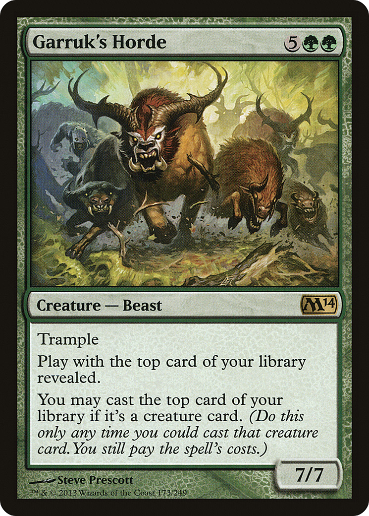 Image of Garruk's Horde (M14-173) - Magic 2014 Foil