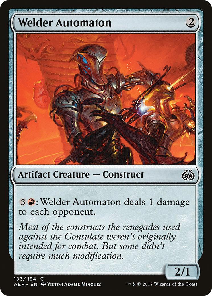 Image of Welder Automaton (AER-183) - Aether Revolt Foil