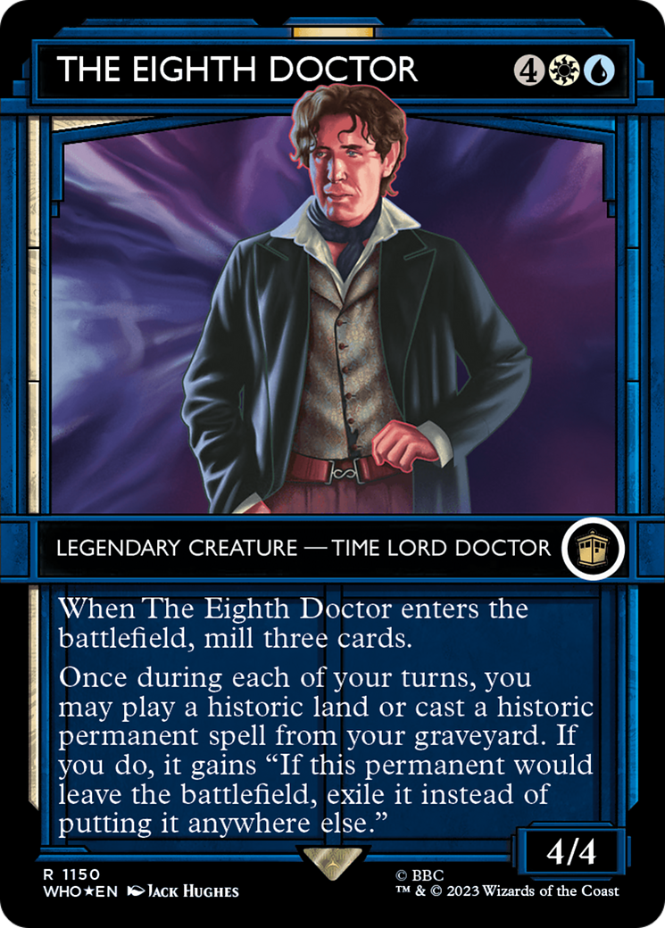 Image of The Eighth Doctor (Showcase) (Surge Foil) (WHO-1150) - Doctor Who: (Showcase) (Borderless) Foil