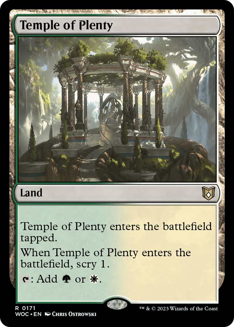 Image of Temple of Plenty (WOC-171) - Wilds of Eldraine Commander