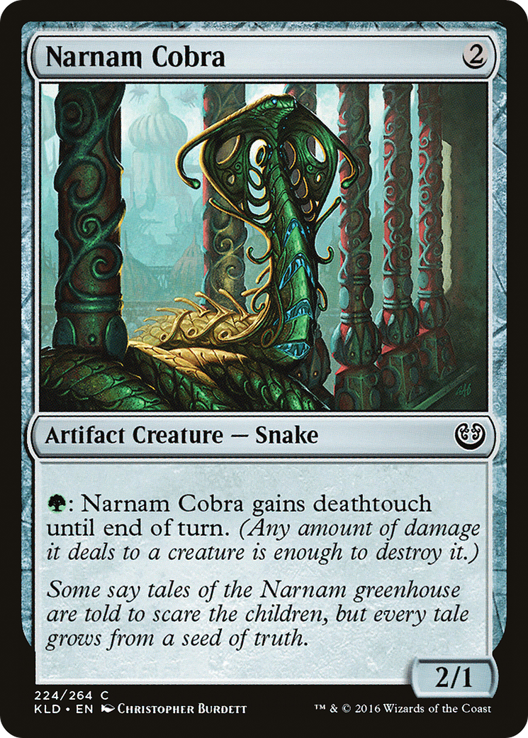 Image of Narnam Cobra (KLD-224) - Kaladesh Foil