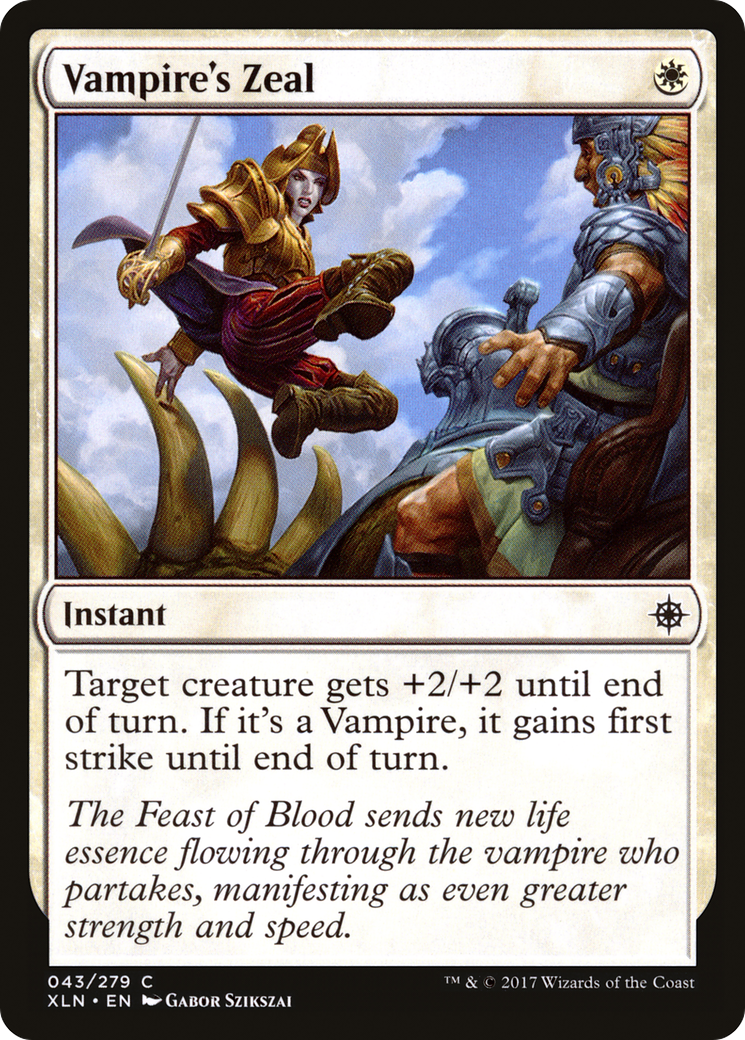 Image of Vampire's Zeal (XLN-043) - Ixalan Foil