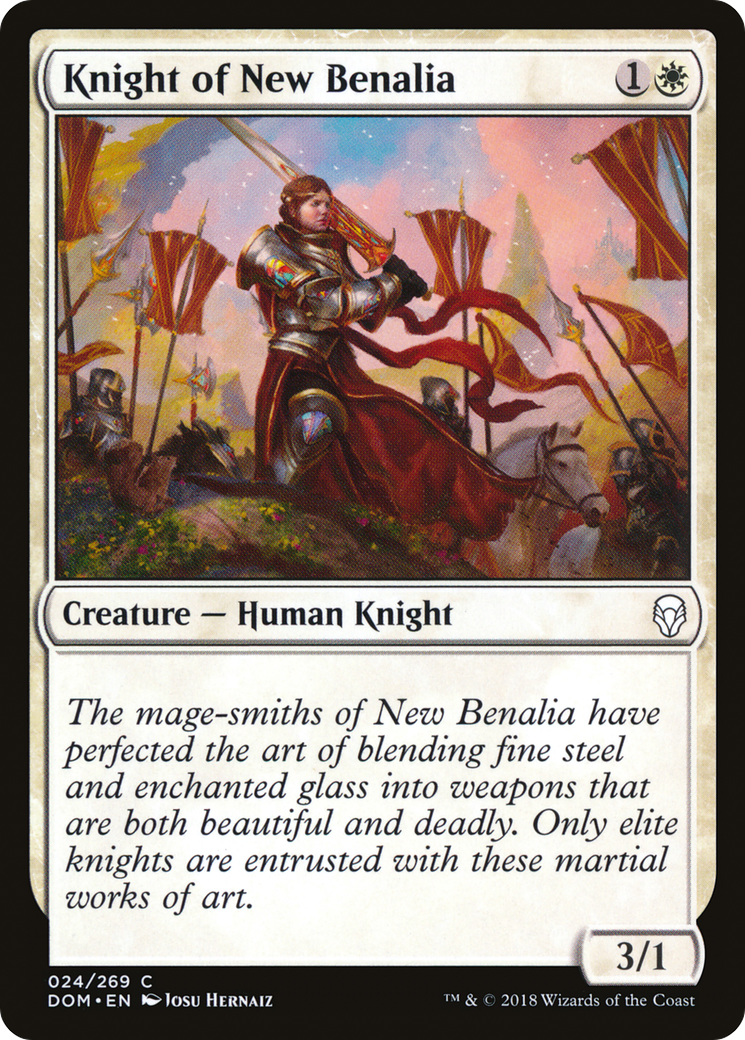 Image of Knight of New Benalia (DOM-024) - Dominaria Foil