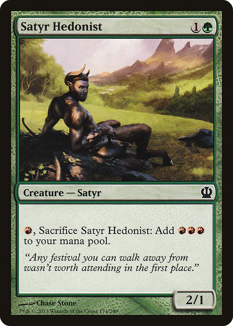 Image of Satyr Hedonist (THS-174) - Theros