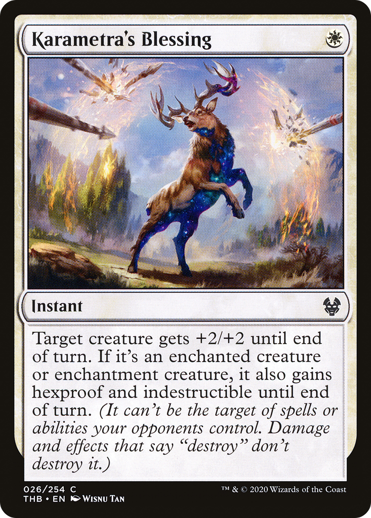 Image of Karametra's Blessing (THB-026) - Theros Beyond Death Foil